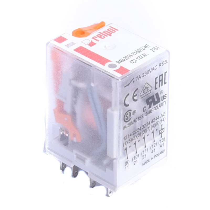 PRZEKAŹNIK 12VAC 6A R4N-2014-23-5012-WT RELPOL