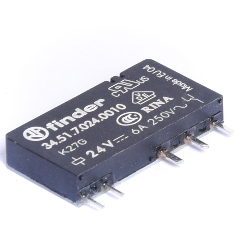 PRZEKAŹNIK 6A 24VDC 34.51.7.024.0010 HF41F-024-ZS(555) FINDER , 1 styk przełączny