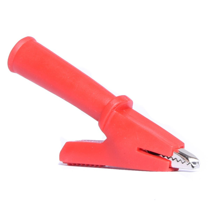 KROKODYLEK IZOLOWANY L-57mm - CZERWONY