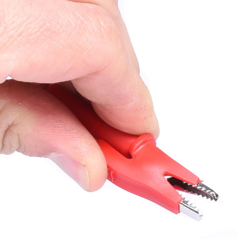 KROKODYLEK IZOLOWANY L-57mm - CZERWONY