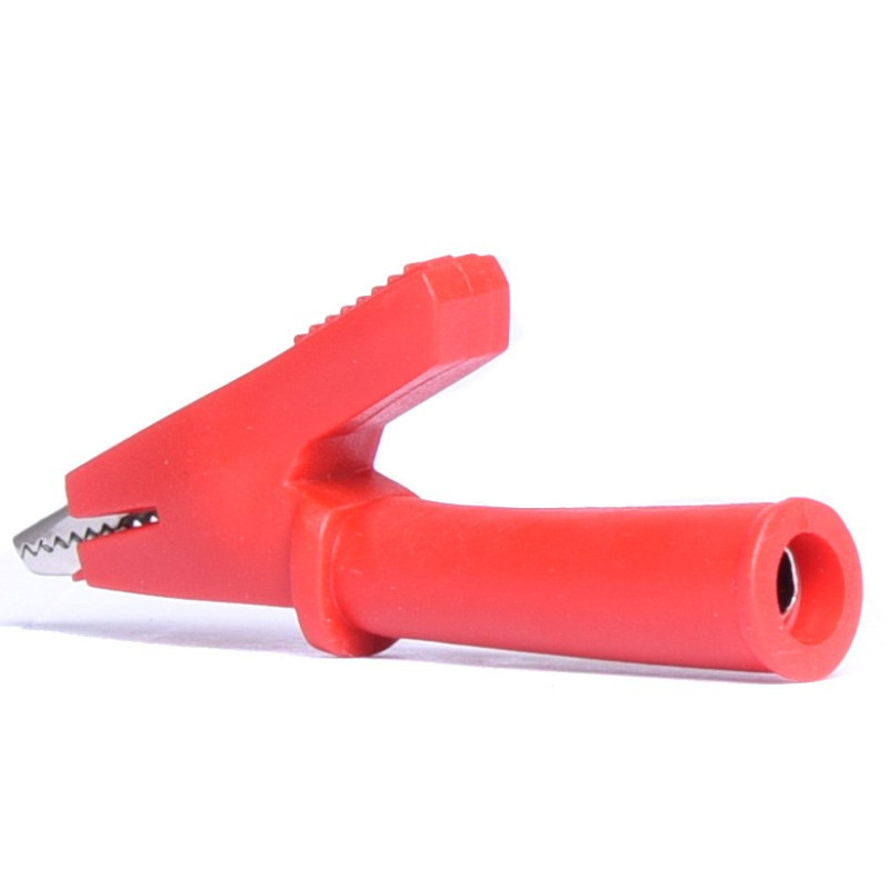 KROKODYLEK IZOLOWANY L-57mm - CZERWONY