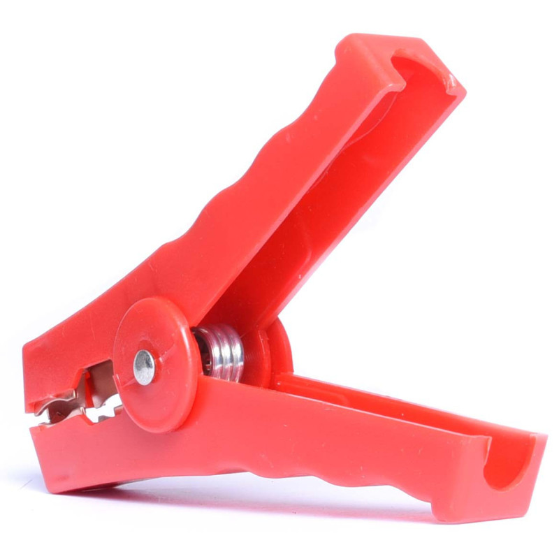 KROKODYLEK DUŻY 100A CZERWONY ZŁĄCZE AKUMULATORA