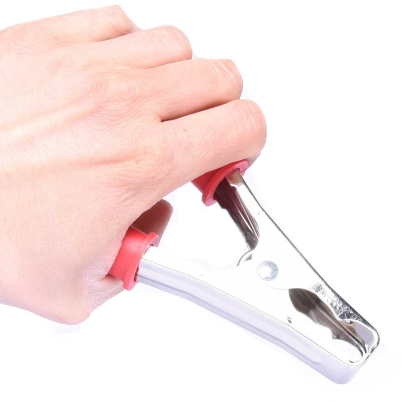 KROKODYLEK 120A CZERWONY ZŁĄCZE AKUMULATORA