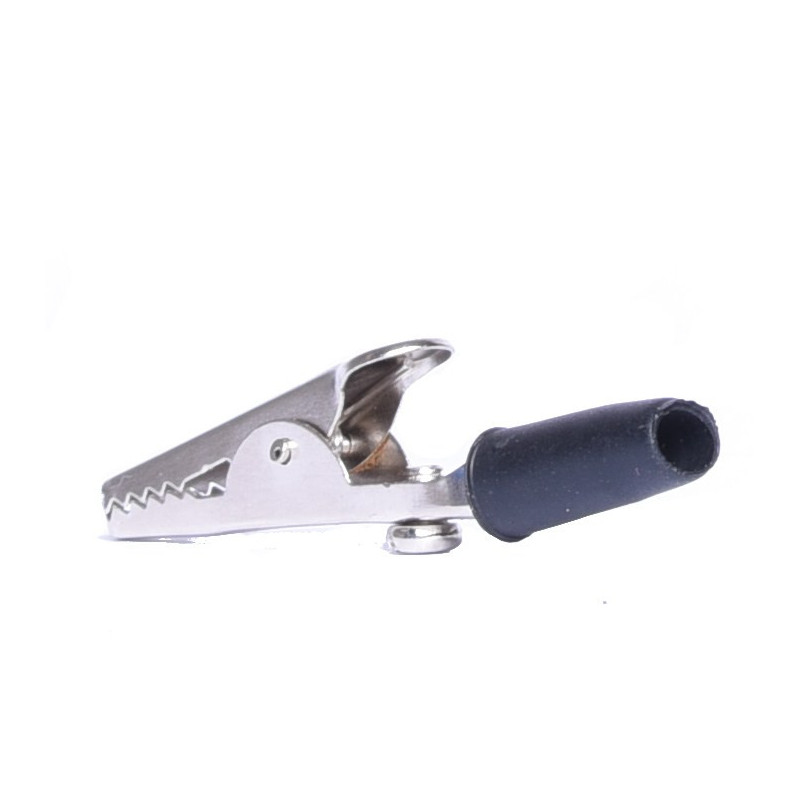 KROKODYLEK NIEIZOLOWANY - GNIAZDO BANANOWE 4mm - CZARNY