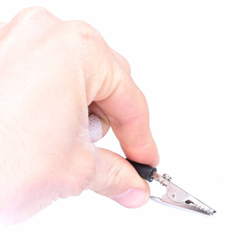 KROKODYLEK NIEIZOLOWANY - GNIAZDO BANANOWE 4mm - CZARNY