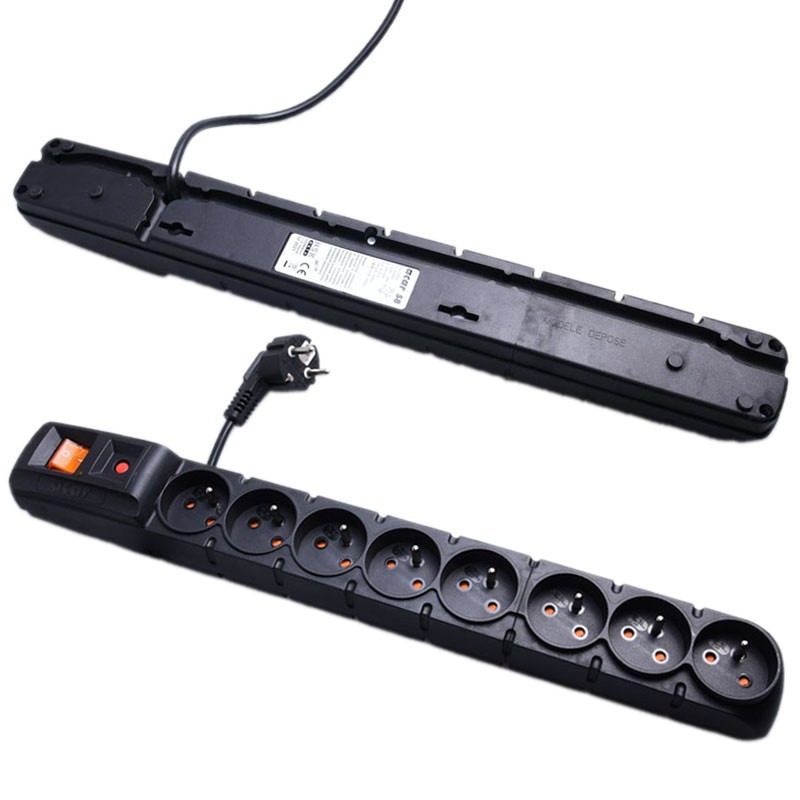 LISTWA ZASILAJĄCA ACAR S8 1,5m RACK 19" CZARNA