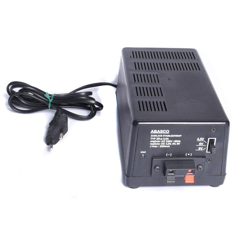 ZASILACZ UNIWERSALNY 4,5/6/9V 2,5A ABASCO