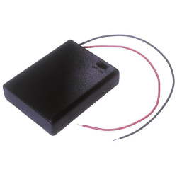 KOSZYK NA BATERIE 4xR3 AAA POJEMNIK POKRYWA Z WYŁĄCZNIKIEM