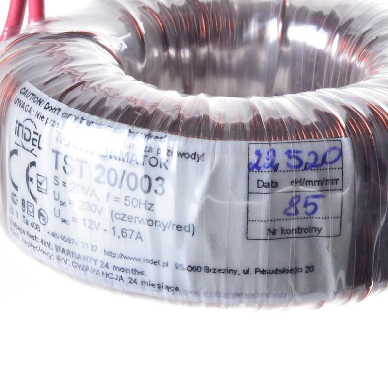 TST 20/013 24V-0,83A TRANSFORMATOR TOROIDALNY