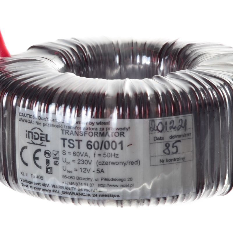 TST 60/001 12V-5A TRANSFORMATOR TOROIDALNY