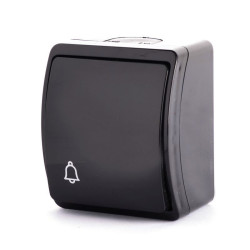 WŁĄCZNIK DZWONKOWY NATYNKOWY KOALA VW-5 CZARNY