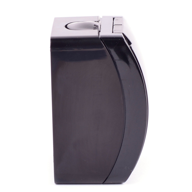 GNIAZDO 230V POJEDYNCZE NATYNKOWE Z UZIEMIENIEM KLAPKA IP44 KOALA VG-1 CZARNE