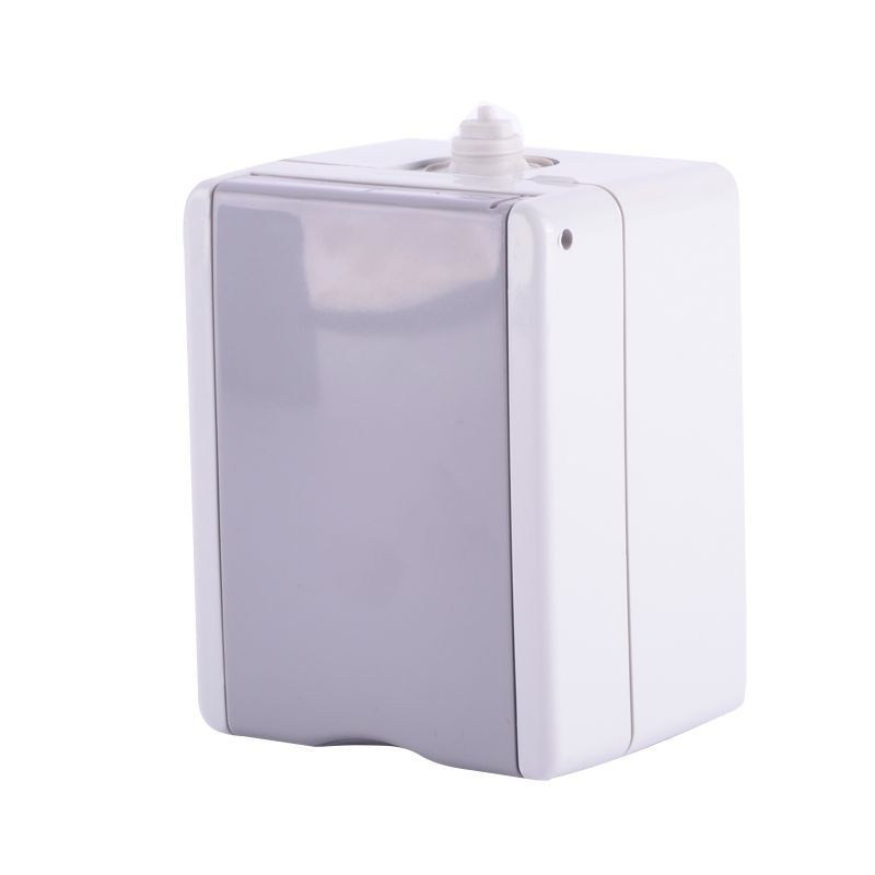 GNIAZDO 230V POJEDYNCZE NATYNKOWE Z UZIEMIENIEM KLAPKA IP44 ŻUK VG-1Z GRAFIT