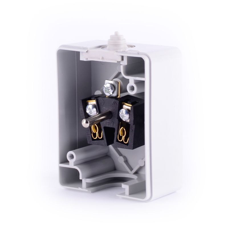 GNIAZDO 230V POJEDYNCZE NATYNKOWE Z UZIEMIENIEM KLAPKA IP44 ŻUK VG-1Z GRAFIT