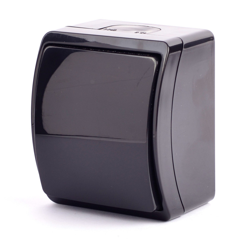 WŁĄCZNIK POJEDYNCZY NATYNKOWY KOALA VW-1 CZARNY