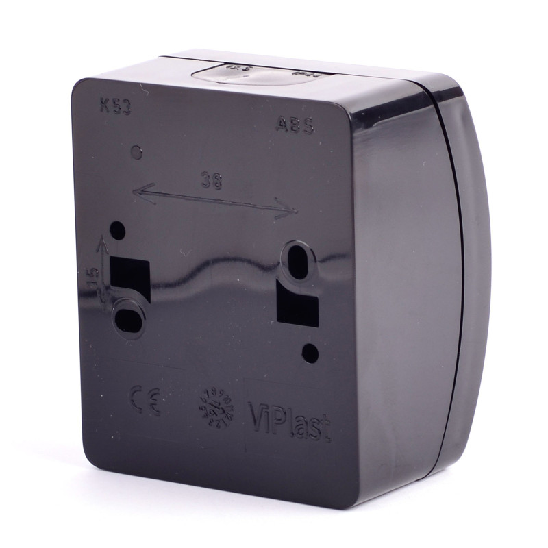 WŁĄCZNIK POJEDYNCZY NATYNKOWY KOALA VW-1 CZARNY