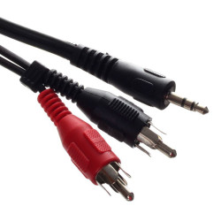 KABEL AV WT, JACK 3,5mm/2xRCA 5,0m