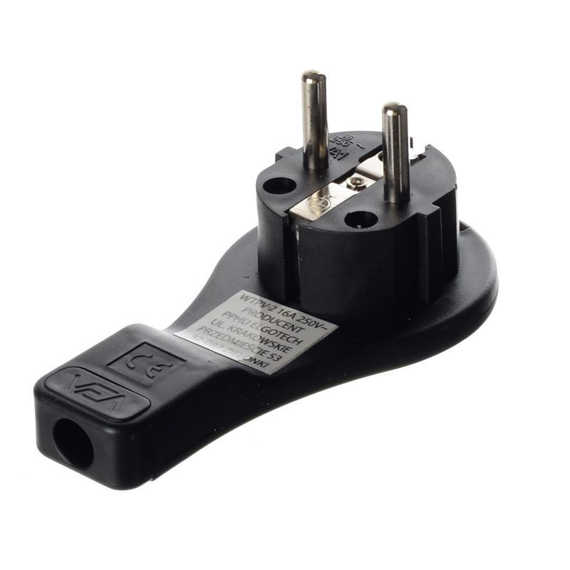 WTYK ZASILAJĄCY 230V WTPV-2 KĄTOWY PŁASKI