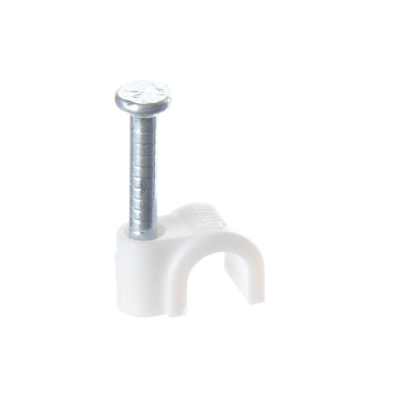 UCHWYT KLIP 5mm OKRĄGŁY 100 SZT.