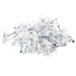 UCHWYT KLIP 5mm OKRĄGŁY 100 SZT.