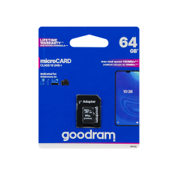 KARTA PAMIĘCI 64GB MICRO-SD + ADAPTER GOODRAM