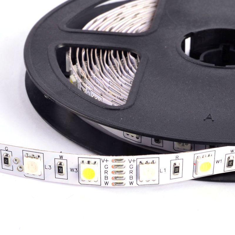 TAŚMA LED 5050 RGB+W IP20 300LED 14,4W DOUBLE JLM 1m OP.