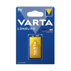 BATERIA 9V VARTA LONGLIFE 6F22 6LR61 ALKALICZNA