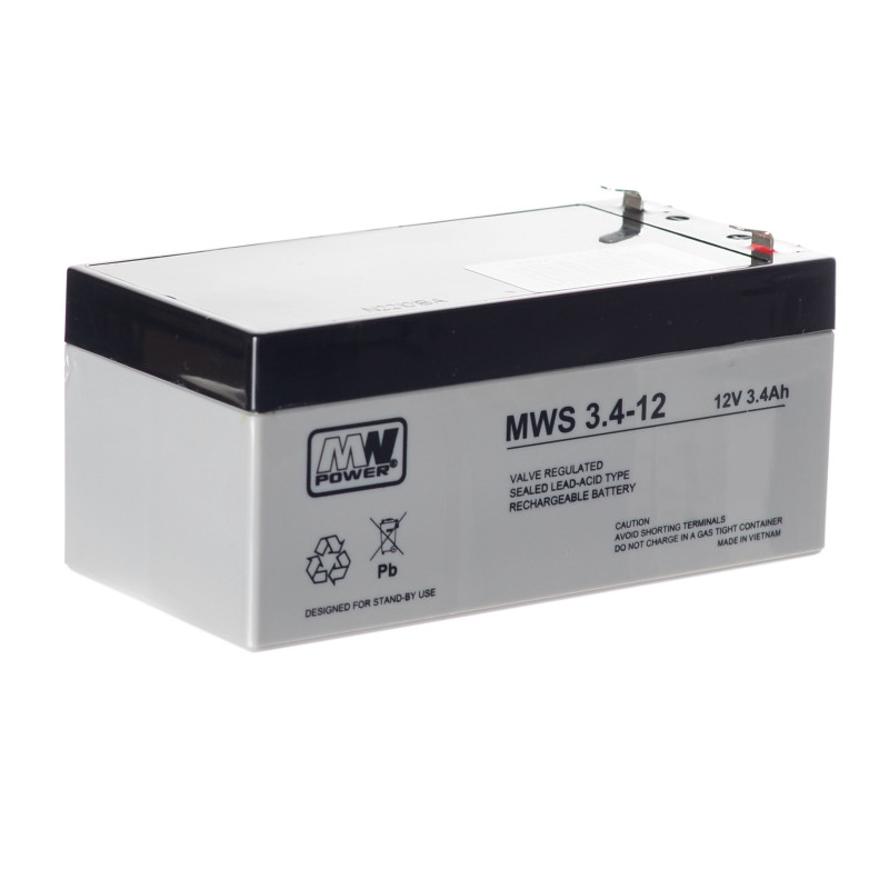 AKUMULATOR ŻELOWY 12V 3,4Ah MWS