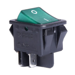 PRZEŁĄCZNIK ON-OFF ZIELONY CANAL 16A 250V BISTABILNY 4-PIN DO LISTWY