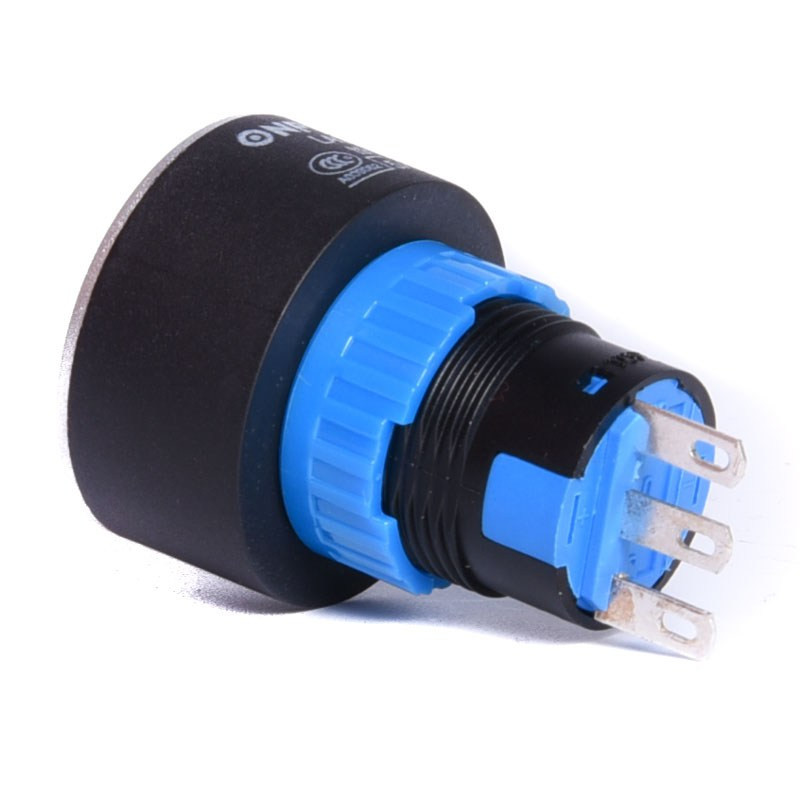 PRZEŁĄCZNIK PRZYCISKOWY LAS1-AWY-11Z ON-ON CZERWONY BEZ PODŚWIETLENIA