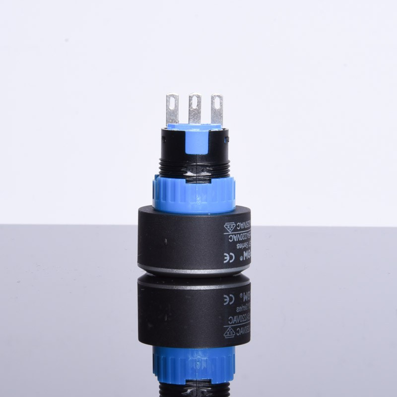 PRZEŁĄCZNIK PRZYCISKOWY LAS1-AWY-11Z ON-ON CZERWONY BEZ PODŚWIETLENIA