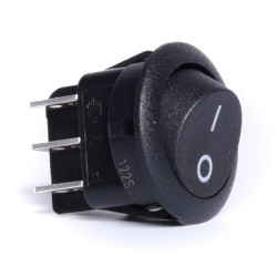 PRZEŁĄCZNIK AC 230V OKRĄGŁY 10A HQ 2 tory 6pin