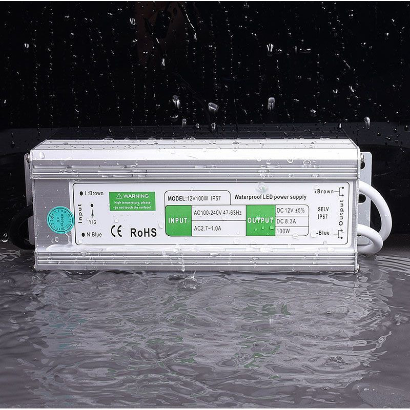 ZASILACZ LED 12V 8,5A 100W IP67 JLM