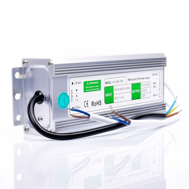 ZASILACZ LED 12V 8,5A 100W IP67 JLM