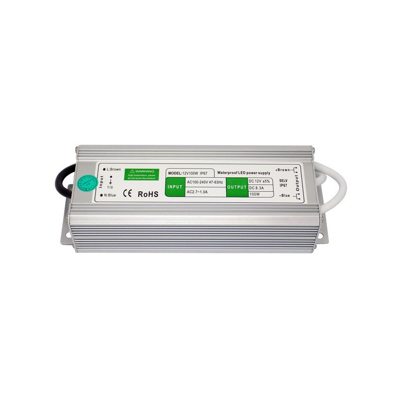 ZASILACZ LED 12V 8.5A 100W IP67 JLM