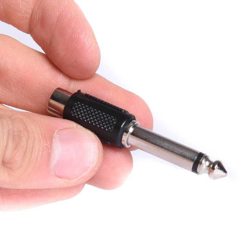 REDUKCJA WT.JACK 6,3MN/GN.RCA PLASTIK ADAPTER