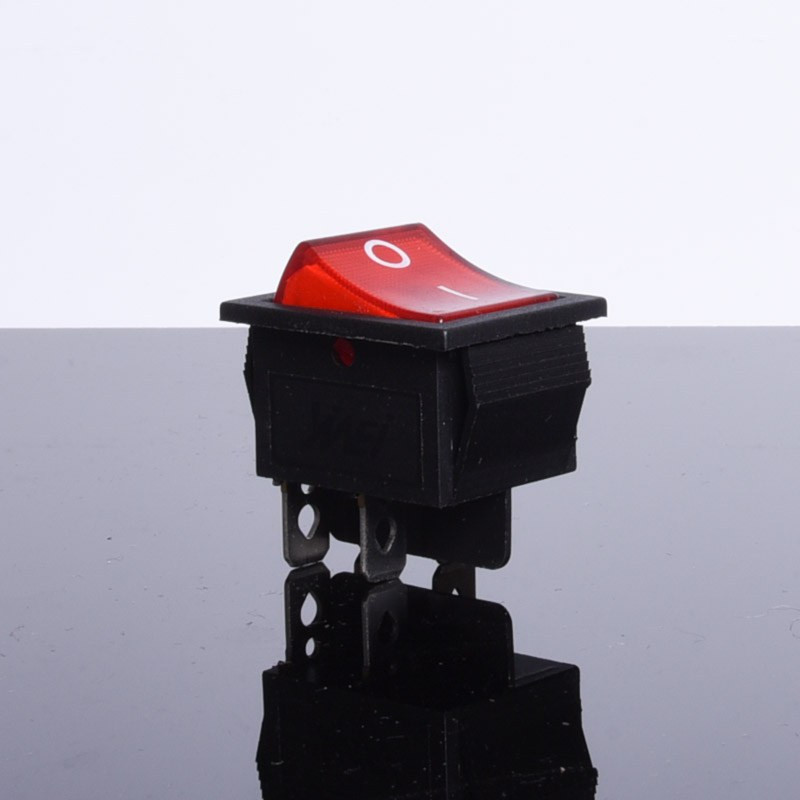 PRZEŁĄCZNIK CHWILOWY ROZWIERNY 15A 250V PODWÓJNY CZERWONY