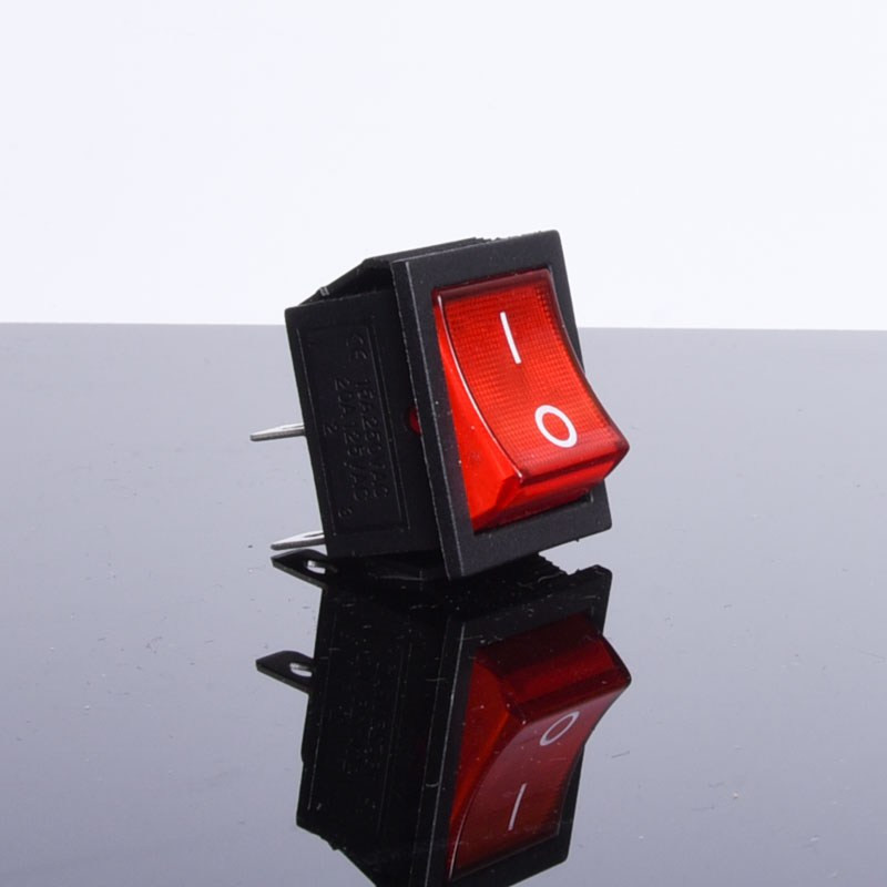 PRZEŁĄCZNIK CHWILOWY ROZWIERNY 15A 250V PODWÓJNY CZERWONY