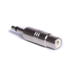 REDUKCJA WT.JACK 3,5MN/GN.RCA METAL MONO SILVER