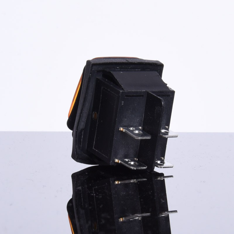 PRZEŁĄCZNIK PODŚWIETLANY DUŻY AC HERMETYCZNY ŻÓŁTY