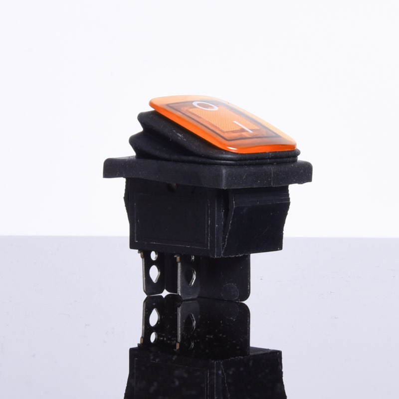 PRZEŁĄCZNIK PODŚWIETLANY DUŻY AC HERMETYCZNY ŻÓŁTY