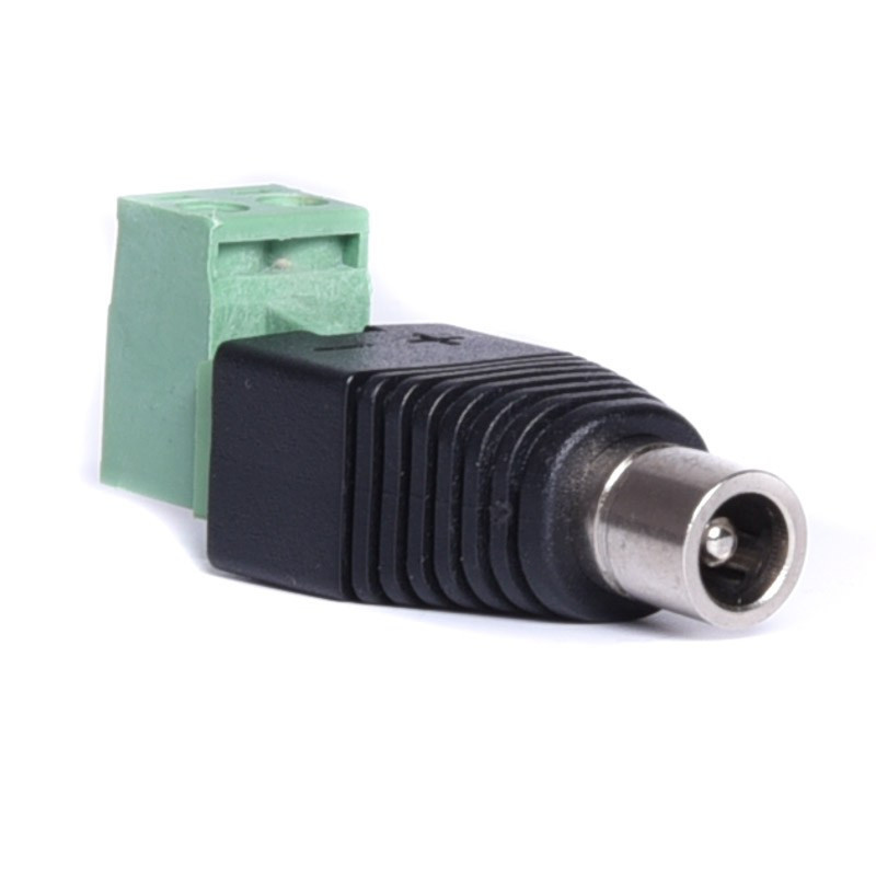 GNIAZDO DC 2,1/5,5 SZYBKI MONTAŻ DWUCZĘŚCIOWY ROZŁĄCZALNY