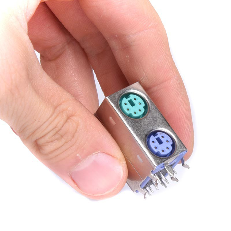 GNIAZDO MINI DIN 6PIN KLAWIATURA+MYSZ W DRUK