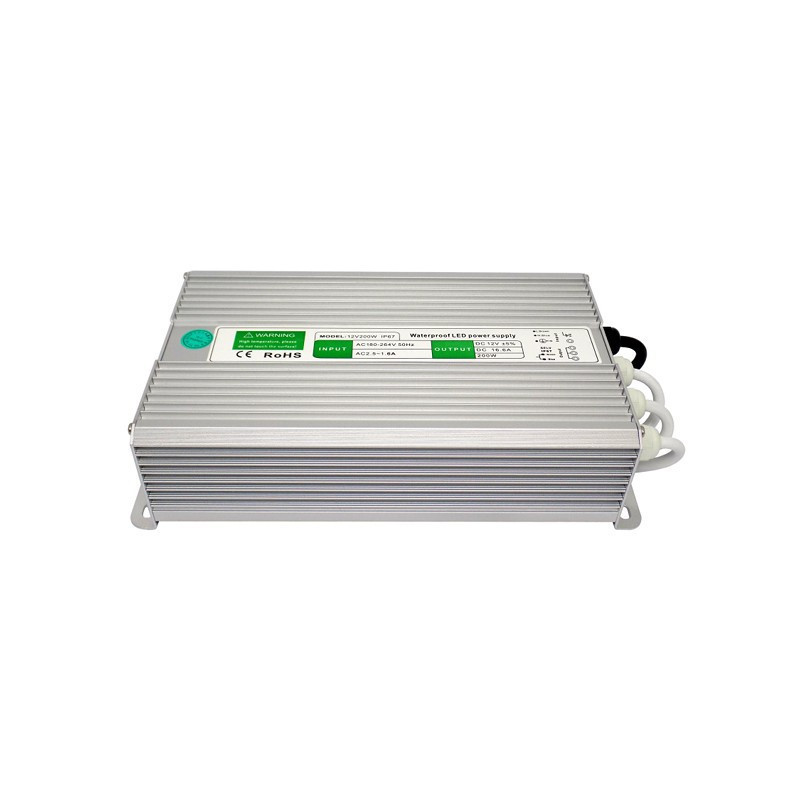 ZASILACZ LED 12V 16.75A 200W IP67 JLM