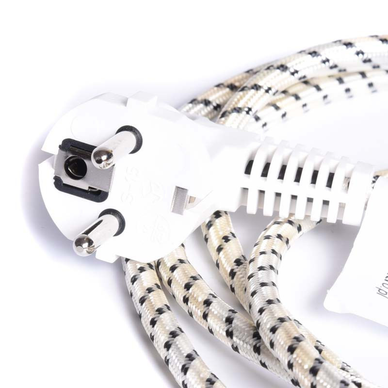 PRZEWÓD ZASILAJĄCY 2m W OPLOCIE 3x0,75mm2