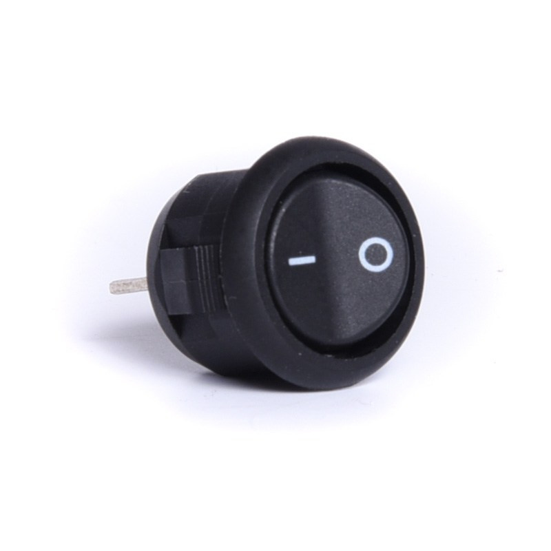 PRZEŁĄCZNIK ON-OFF OKRĄGŁY; 3A 125V 1 TOR; CZARNY; BEZ PODŚWIETLENIA BULGIN SW2738-R5