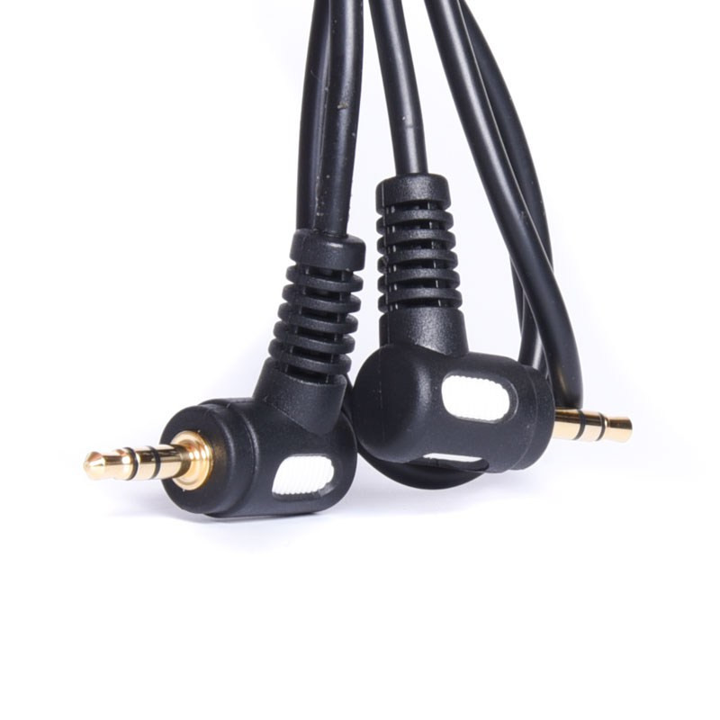 KABEL AV JACK 3,5mm KĄTOWE WTYKI 0,5m