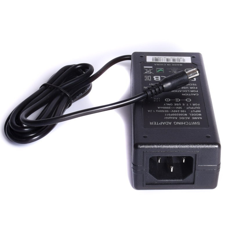 ZASILACZ ITE 30V 2A 60W 2,5/5,5mm Z KABLEM AC TYP IEC