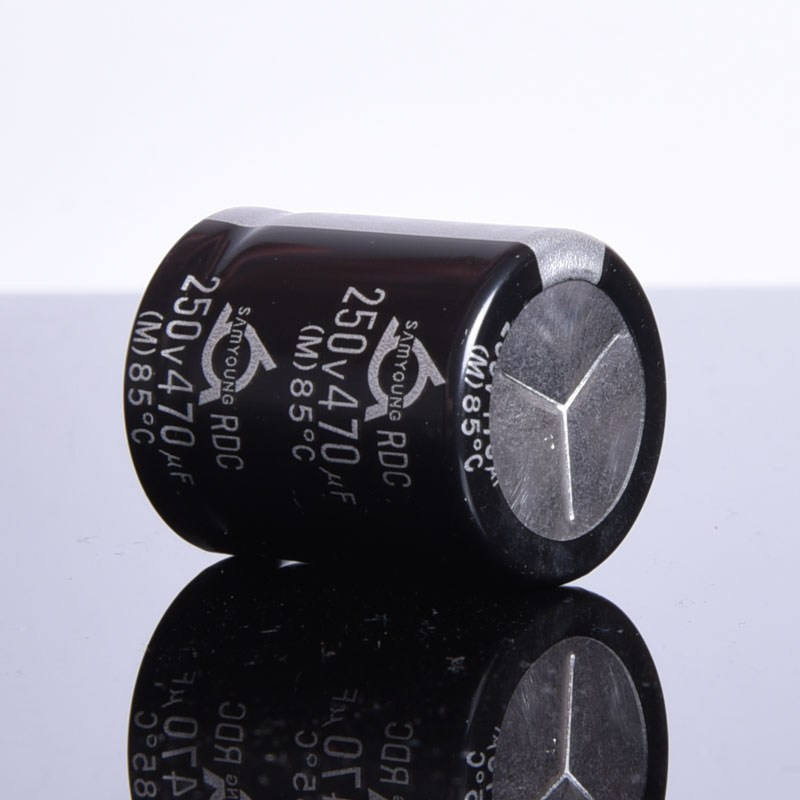 KEL 470uF/250V 25,4x30mm 85°C SamYoung SNAP-IN KONDENSATOR ELEKTROLITYCZNY