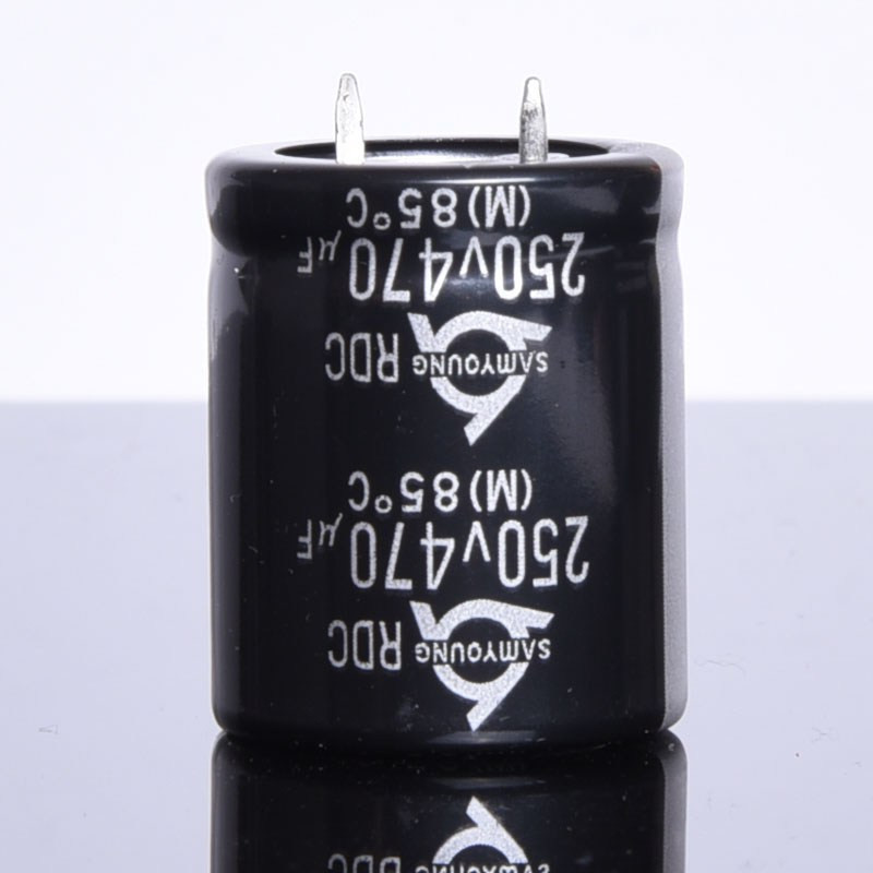 KEL 470uF/250V 25,4x30mm 85°C SamYoung SNAP-IN KONDENSATOR ELEKTROLITYCZNY